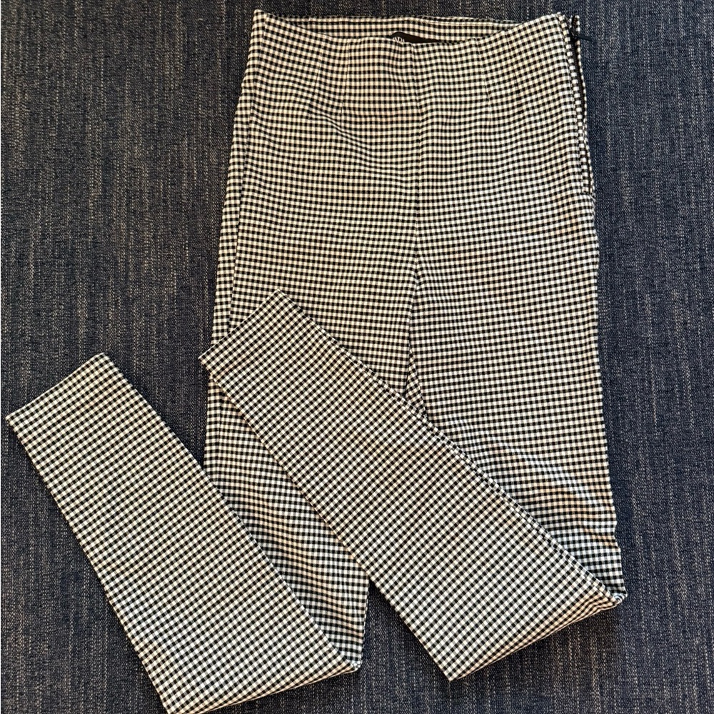 Zara Monochrome Houndstooth Trousers